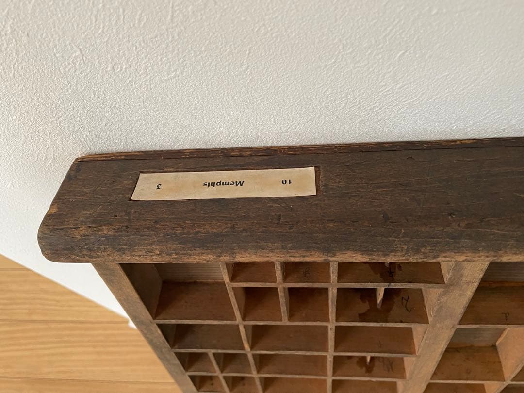 ドイツ　アンティーク　プリンタートレイ　ケースボックス