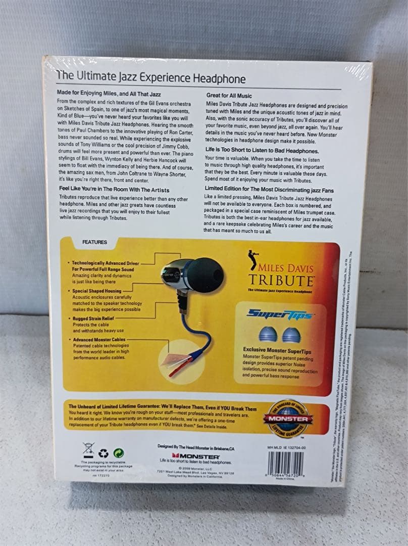 八6083【新品】MONSTER MILES DAVIS TRIBUTE