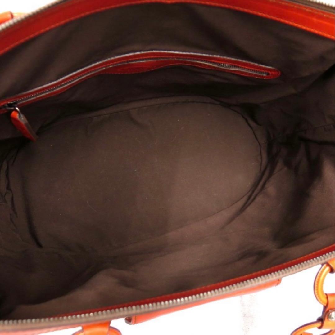 【美品】TOD'S カーフ レザー ハンド トート バッグ ショルダー 大容量