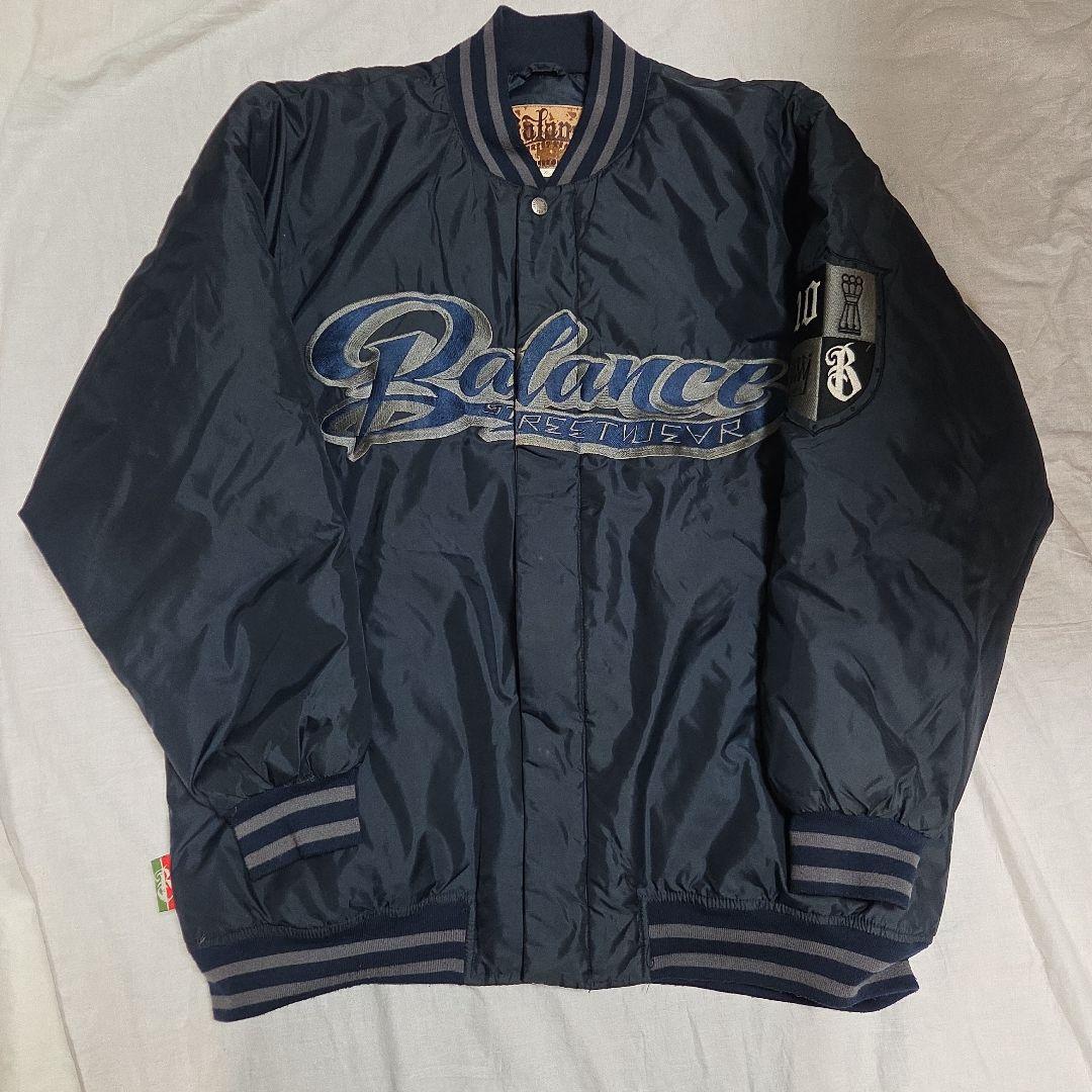 ​激レア BALANCE STREET WEAR スタジャン XL ネイビー