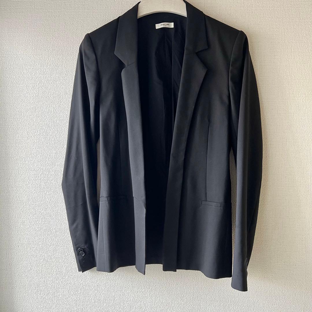 美品　HELMUT LANG ブラック ウールテーラードジャケット