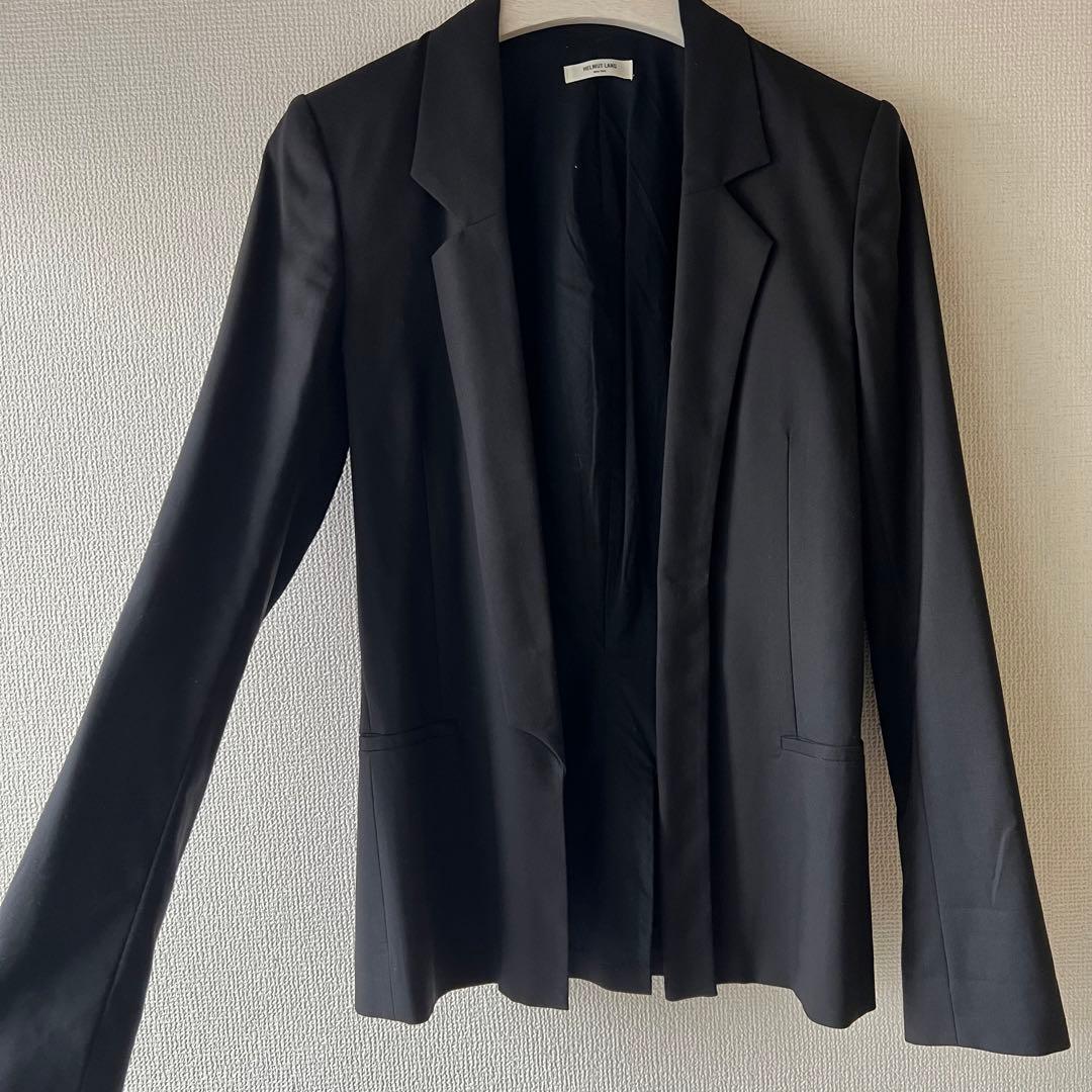 美品　HELMUT LANG ブラック ウールテーラードジャケット