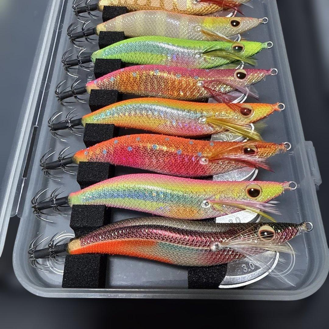 エバーグリーン エギ、ドリフト番長、シマノフラッシュブースト3号 13個セット