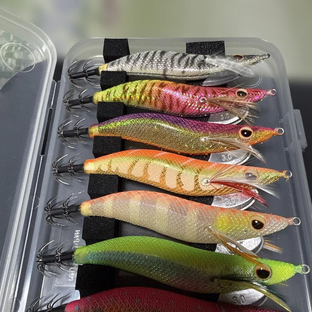 エバーグリーン エギ、ドリフト番長、シマノフラッシュブースト3号 13個セット