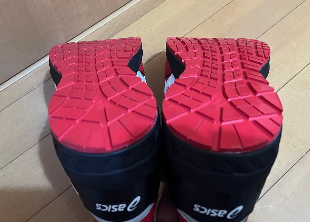 アシックス安全靴 ウィンジョブ 27cm CP209 レッド 未使用品、箱無し！