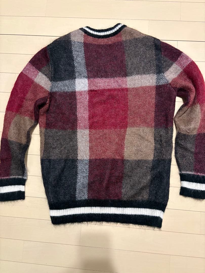 BLACK LABEL CRESTBRIDGE チェック柄モヘヤニット