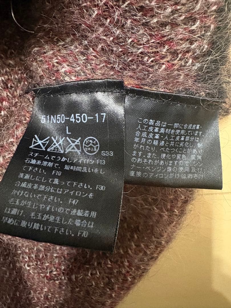 BLACK LABEL CRESTBRIDGE チェック柄モヘヤニット