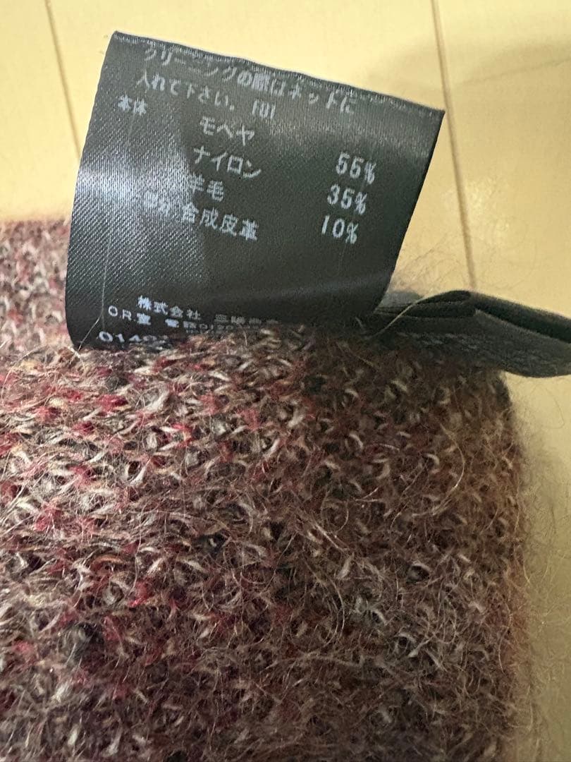 BLACK LABEL CRESTBRIDGE チェック柄モヘヤニット