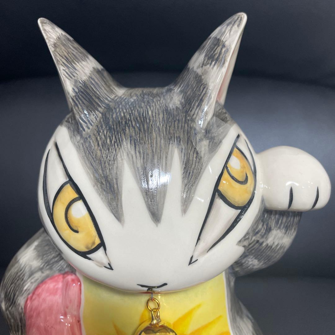 ゴ*キ様 【レア】福招きだやん　ダヤン　陶器　置物　招き猫　縁起物