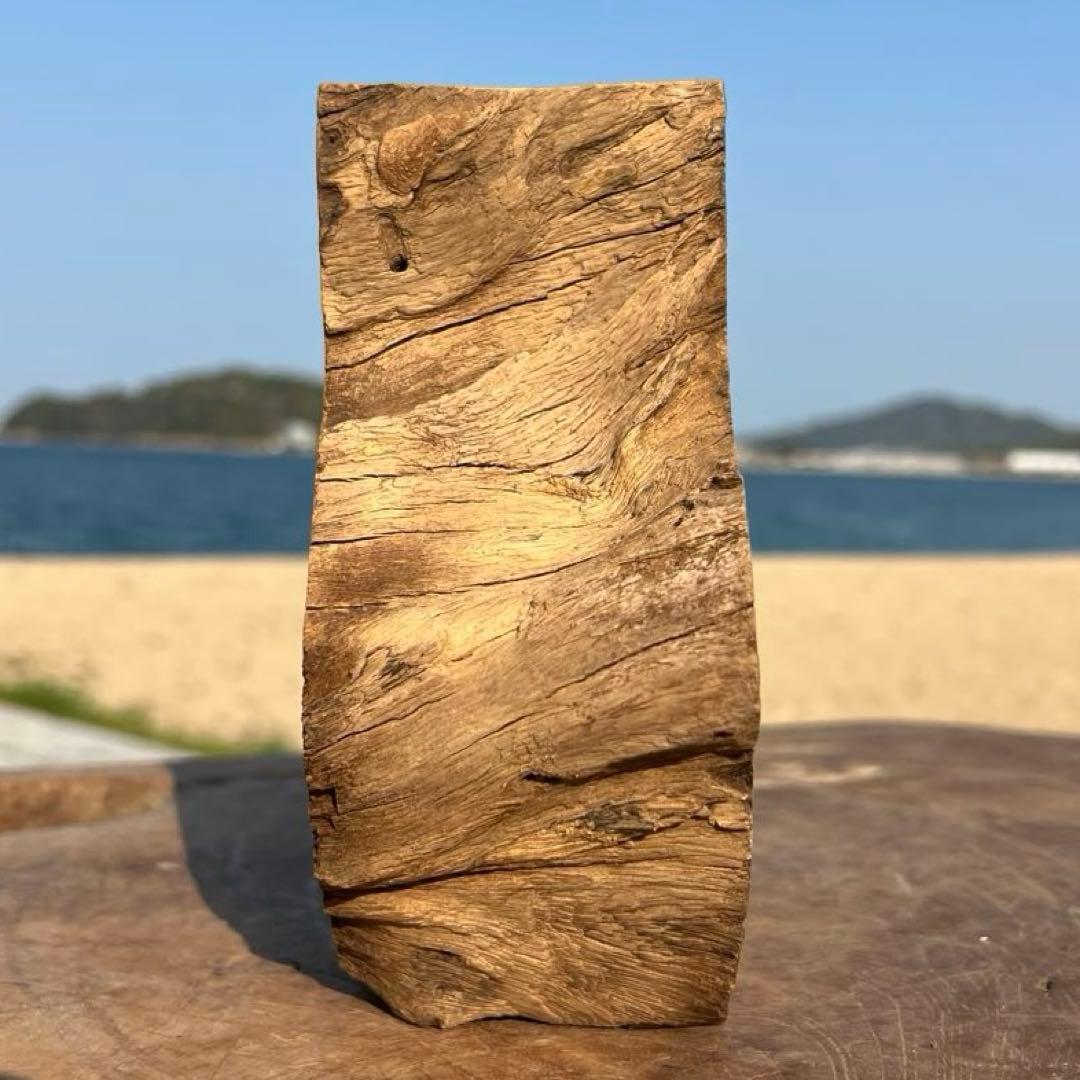 らい 天然木とガラスの花瓶UQ1 オブジェ 一輪挿し フラワーベース 作品