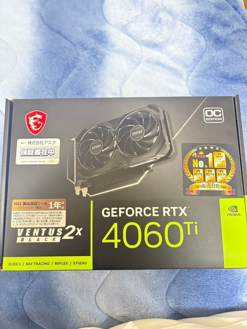 MSI GEFORCE RTX 4060 Ti 8gbモデル