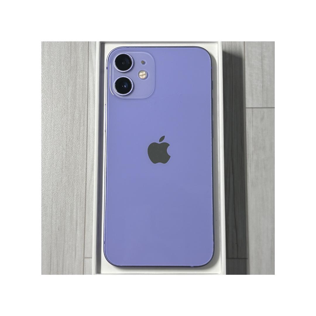 iPhone 12 mini パープル 128GB SIMフリー　新品バッテリー