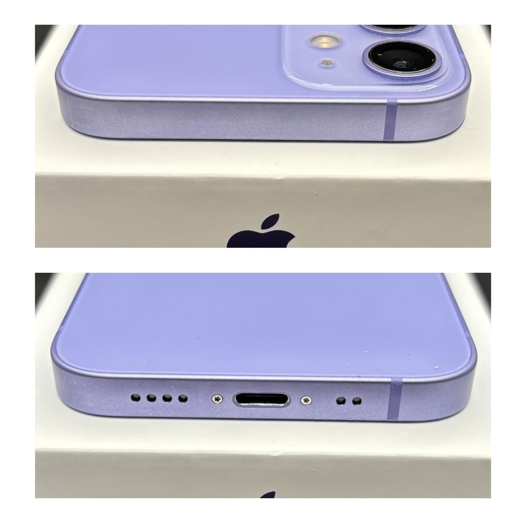 iPhone 12 mini パープル 128GB SIMフリー　新品バッテリー