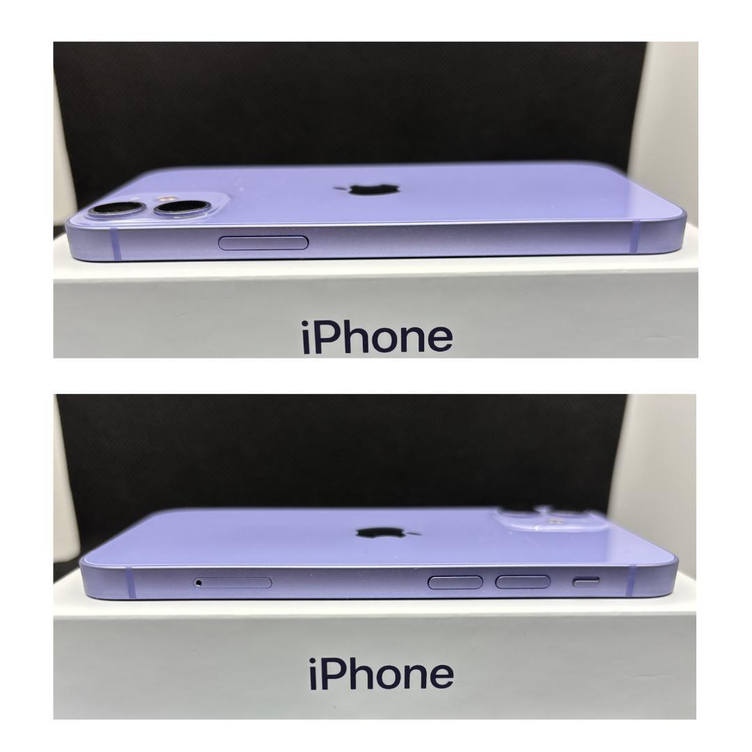 iPhone 12 mini パープル 128GB SIMフリー　新品バッテリー