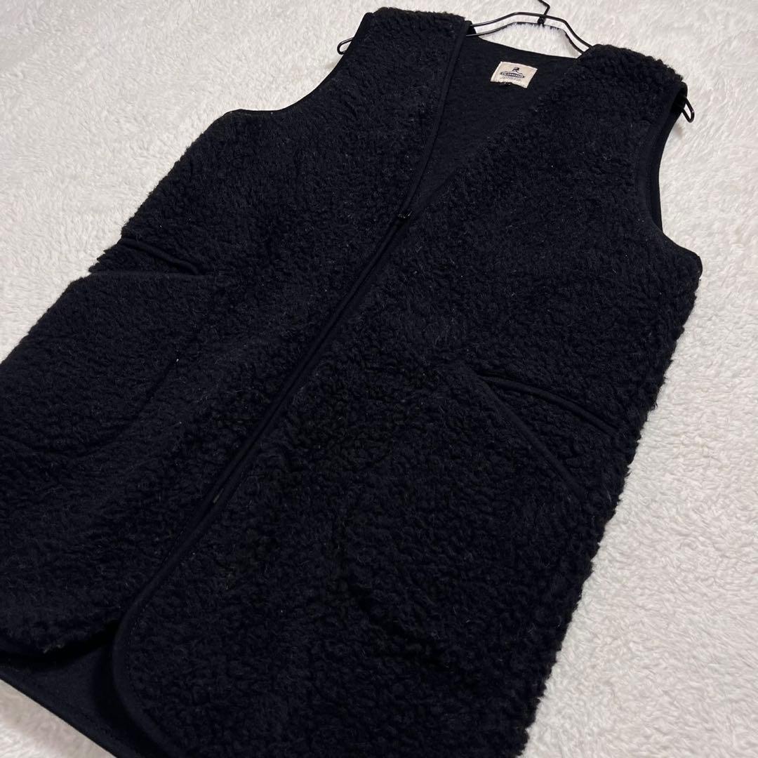 人気　定番　COLD BREAKER ボア　ロングジレ　ベスト　ブラック