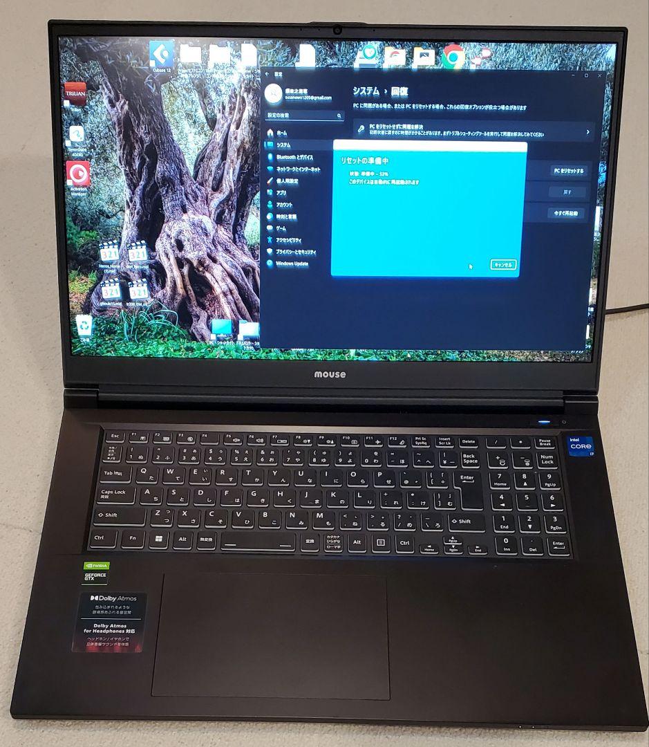 mouse K7　17.3インチ　i7-12700H　SSD1TB メ32GB