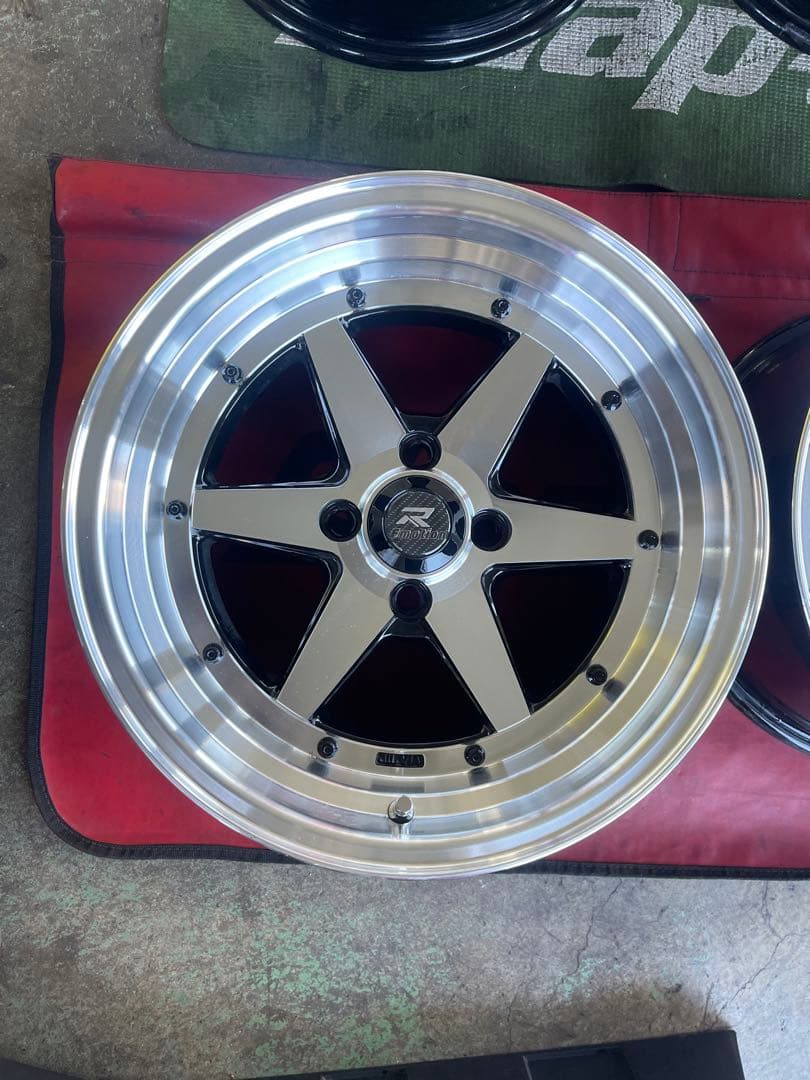 ロンシャン風 旧車 街道レーサー 暴走族 走り屋 15×8J+20/PCD100