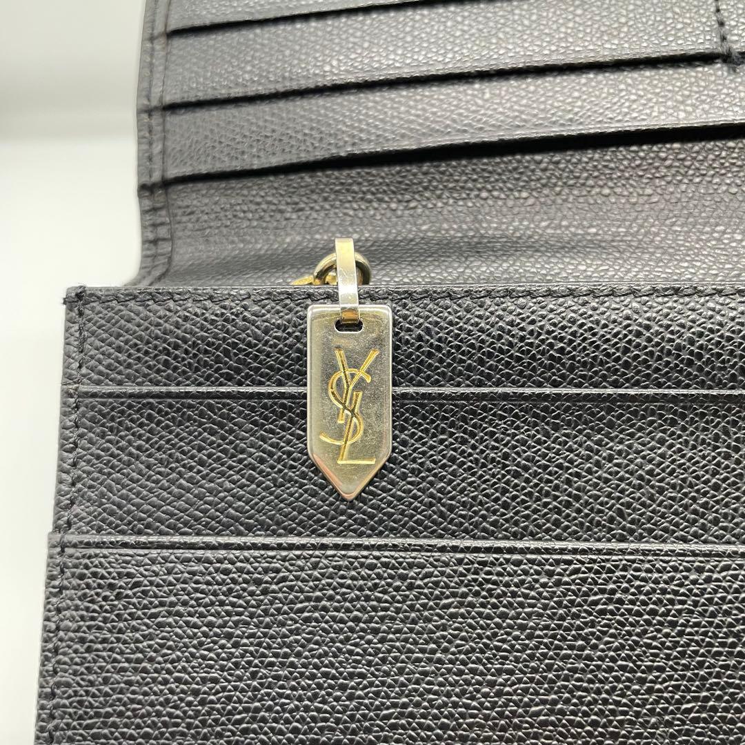あい様　　イヴサンローラン サンローラン レザー 長財布 YSLロゴ