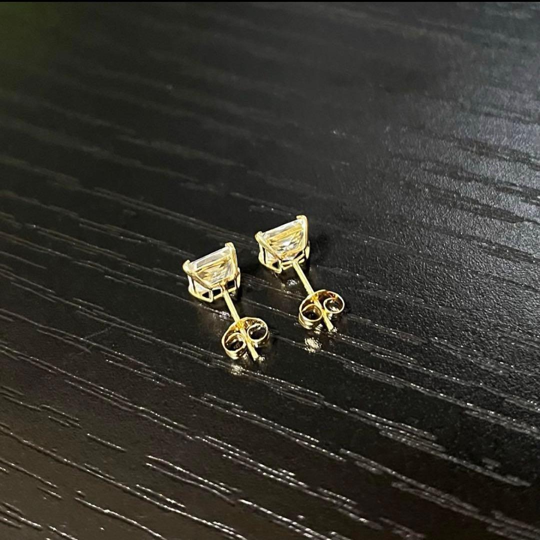 AVALANCHE(アバランチ) 14Kイエローゴールド ピアス スクエア5mm