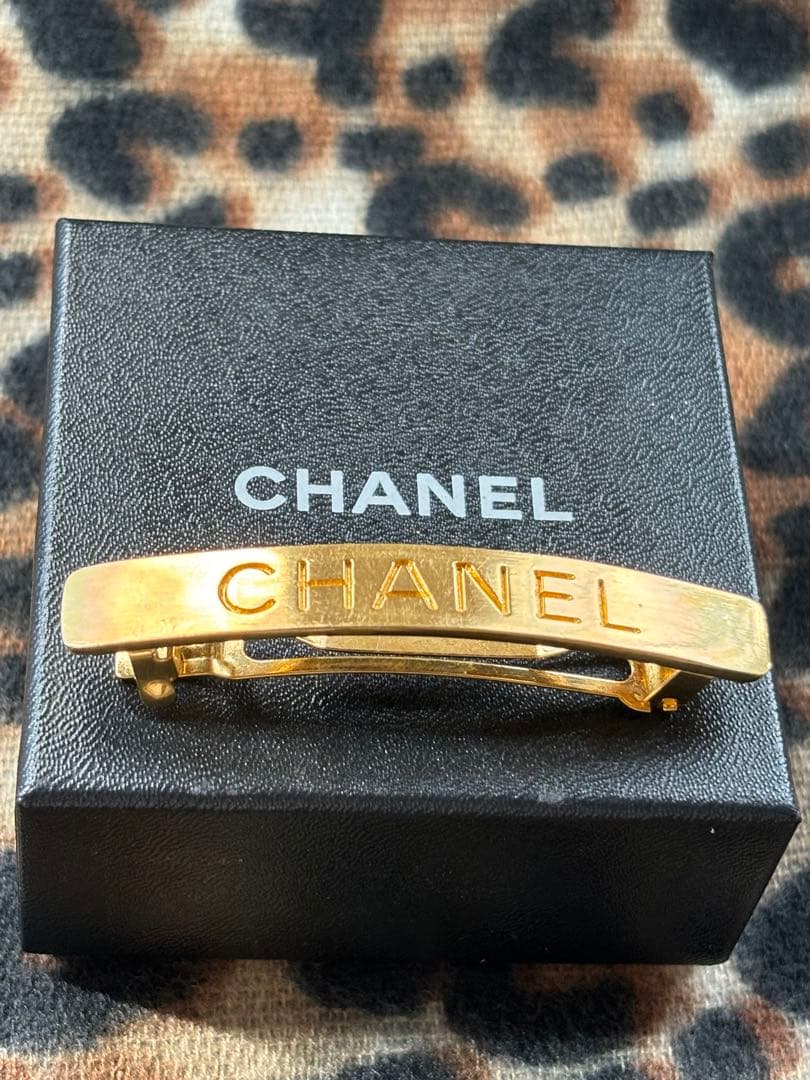 ヴィンテージ　シャネル　バレッタ　97P ゴールド