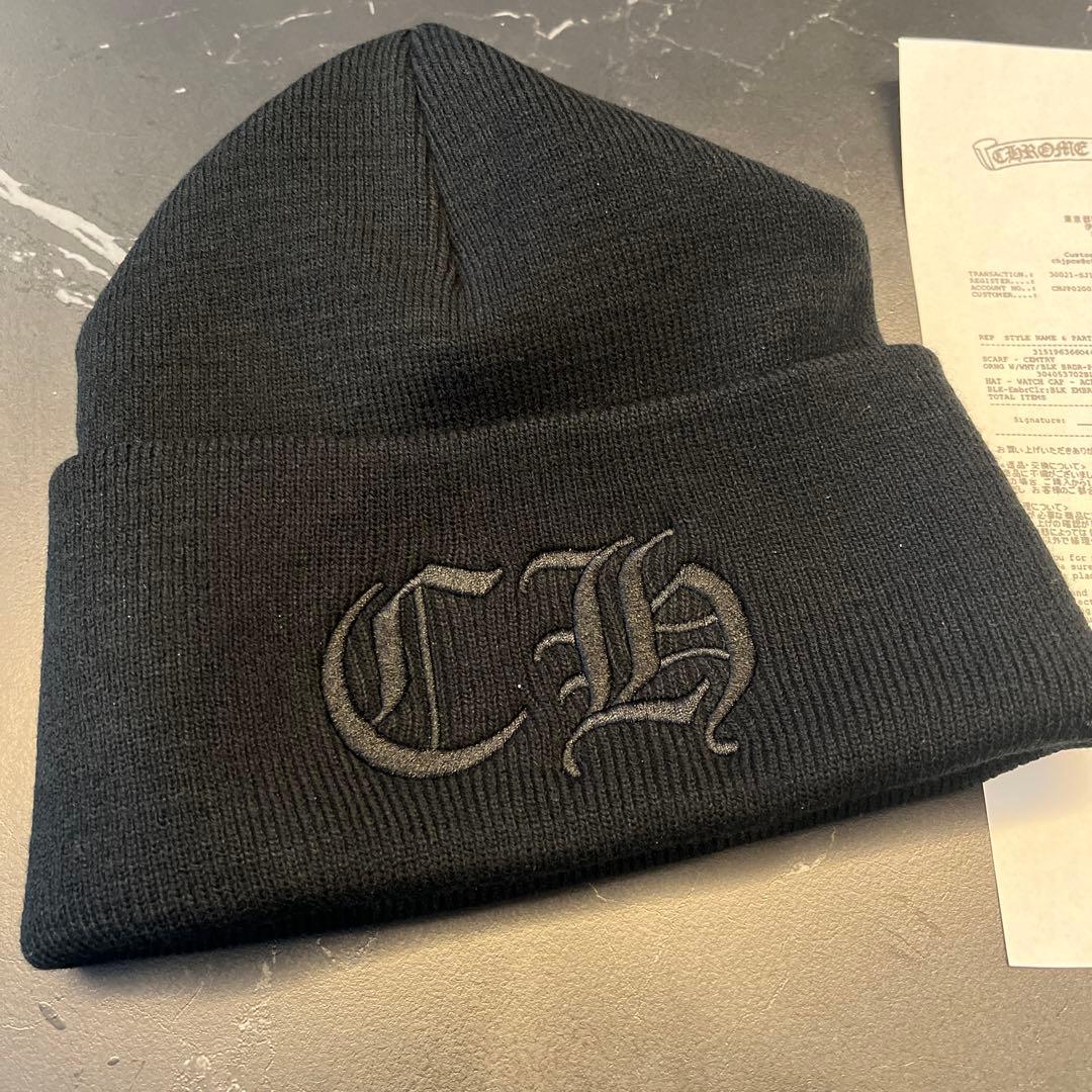 クロムハーツ　ブラックニット帽