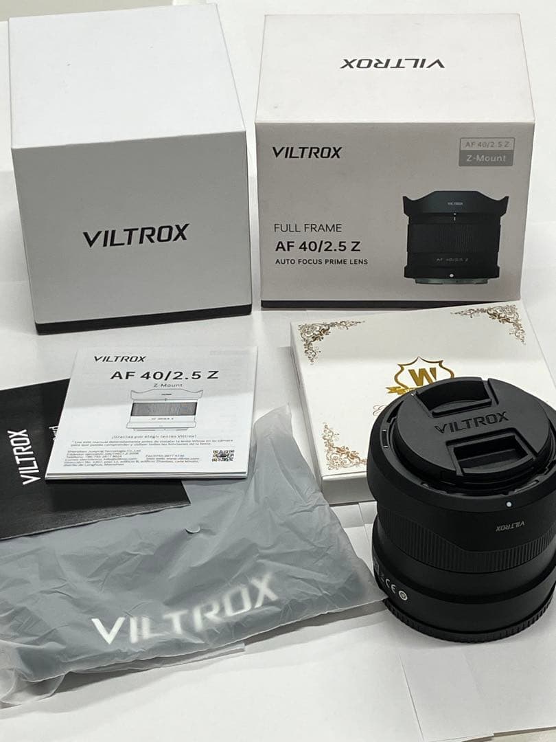 【新同品】VILTROX AF 40mm F2.5 zマウント
