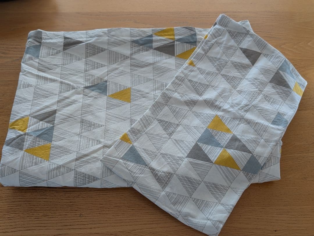 【マーブル】ACTUS 掛け布団カバー　枕カバー　2点セット