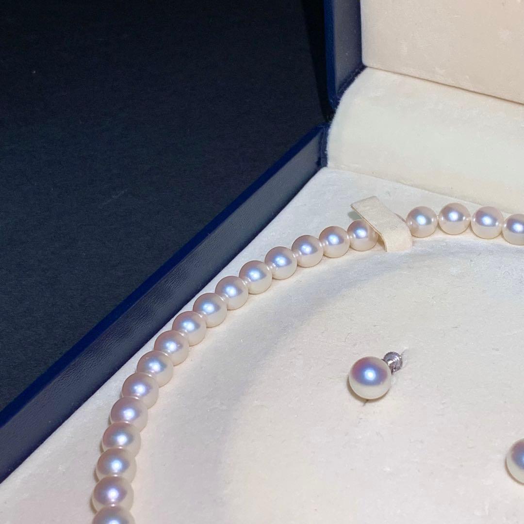 K18WG/TASAKI タサキ 現行クラスプ アコヤパール 本真珠 ネックレス