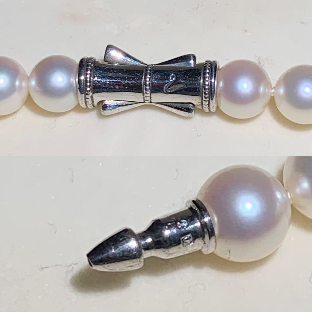 K18WG/TASAKI タサキ 現行クラスプ アコヤパール 本真珠 ネックレス