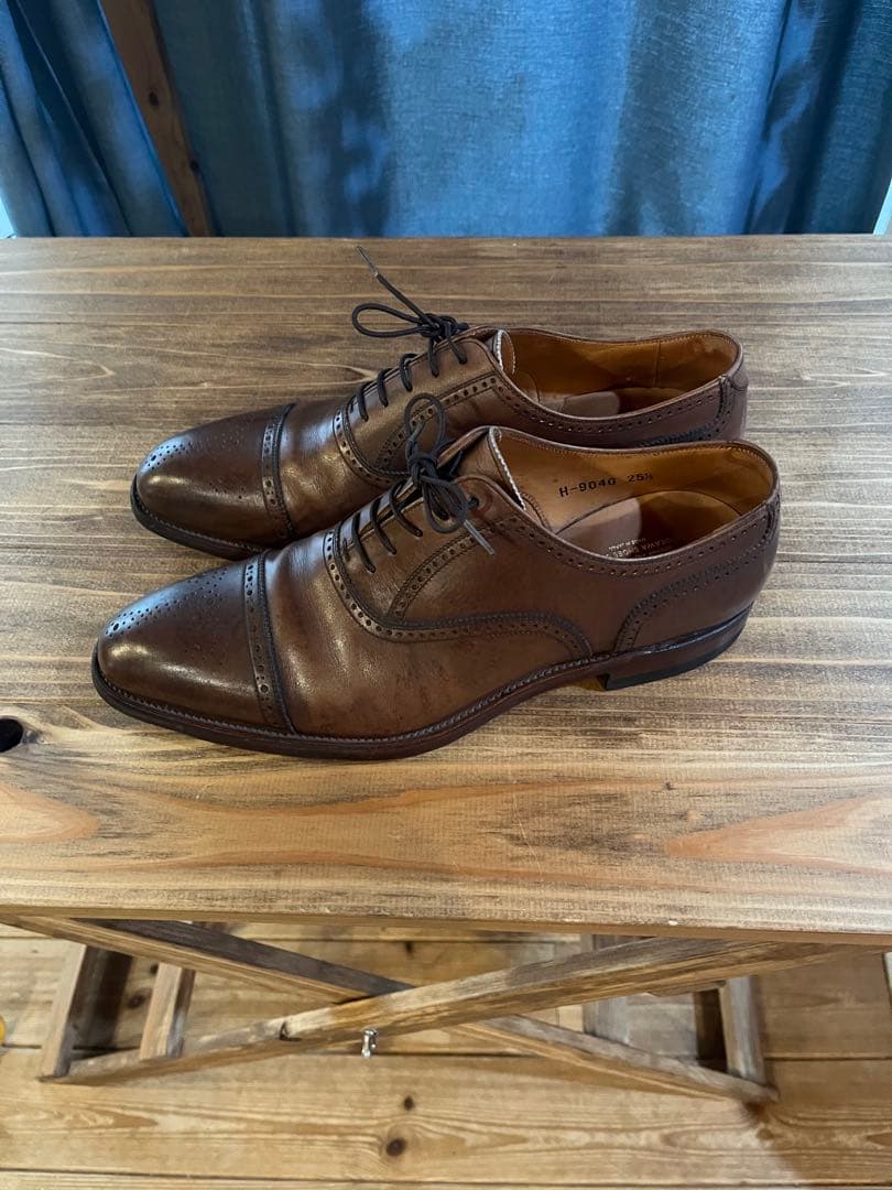 スコッチグレイン ウィングチップ ドレスシューズ