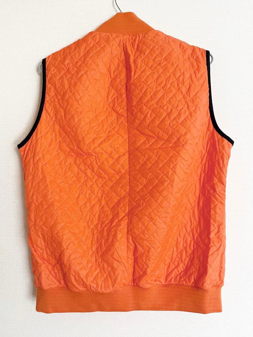 ハンコック　オレンジ　キルティング　ベスト