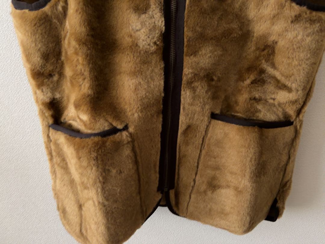 新品未使用★バブアーBarbour SL 36ファー ライナー　ベスト　ブラウン