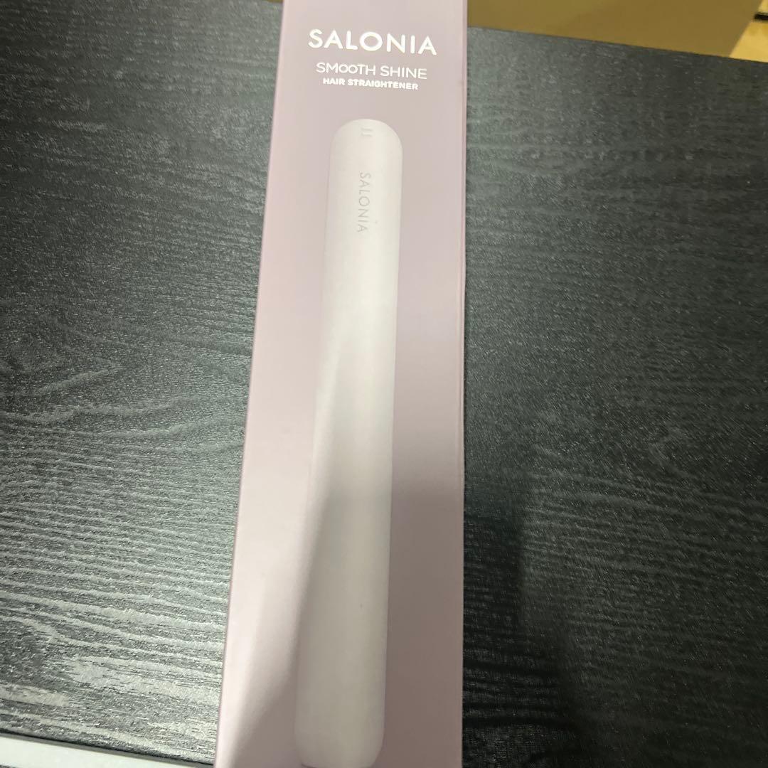 【新品・未使用】 SALONIA ヘアアイロン ブラック ストレート