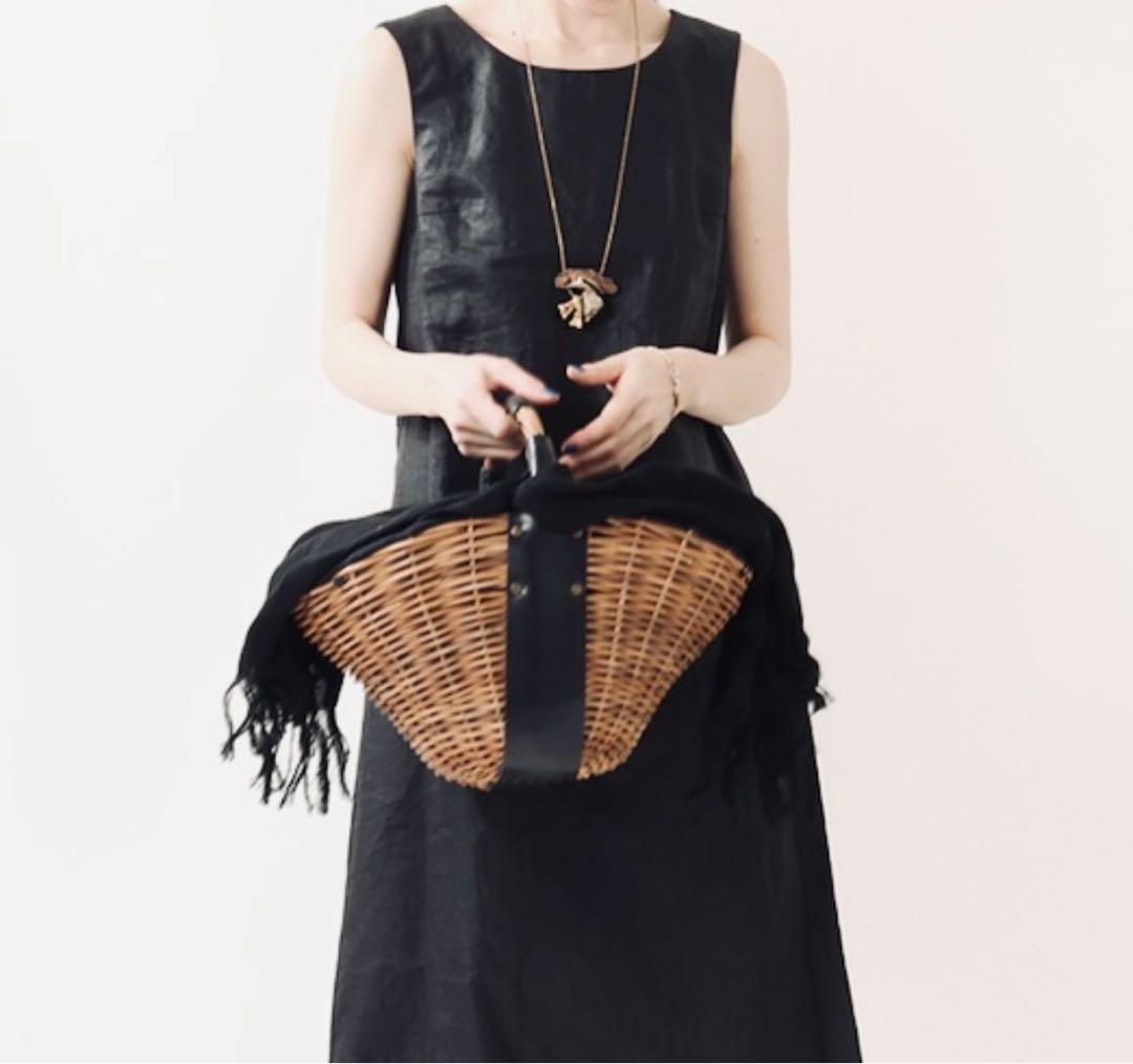 【最終値引き】ebagos エバゴス　かごバッグ 紅籐　1本手　ワンハンドル