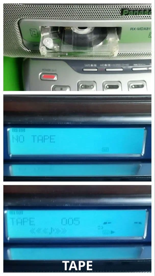 Panasonic（CD・MD・TAPE・RADIO）RX-MDX81