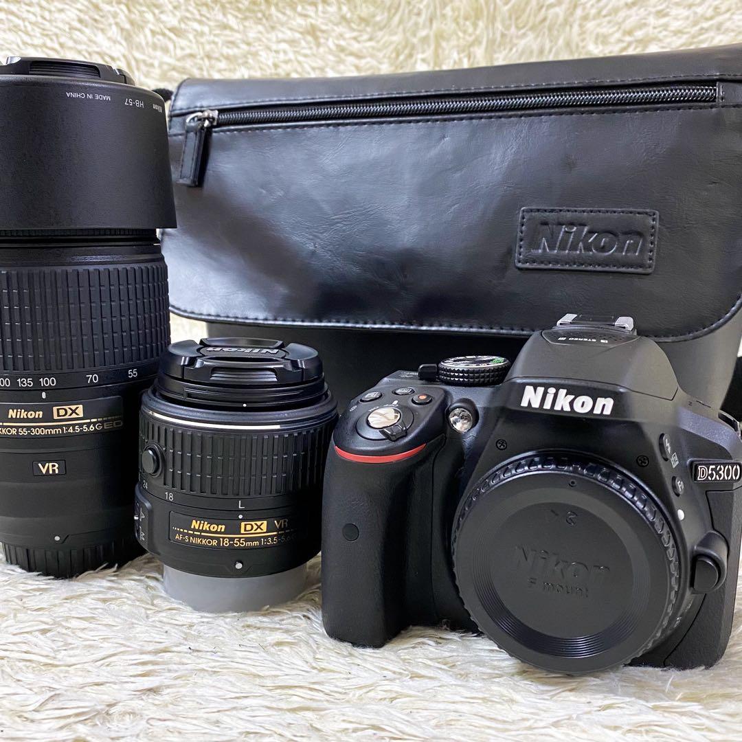 【未使用級】ニコン D5300 高性能デジタル一眼レフ ダブルズームキット
