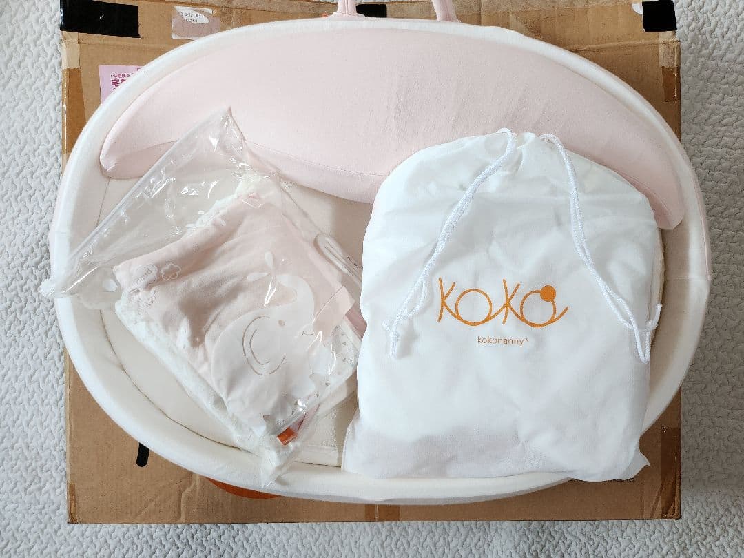 【一部新品】【美品】　ココナニー　クーリングキット付　ベビーベッド