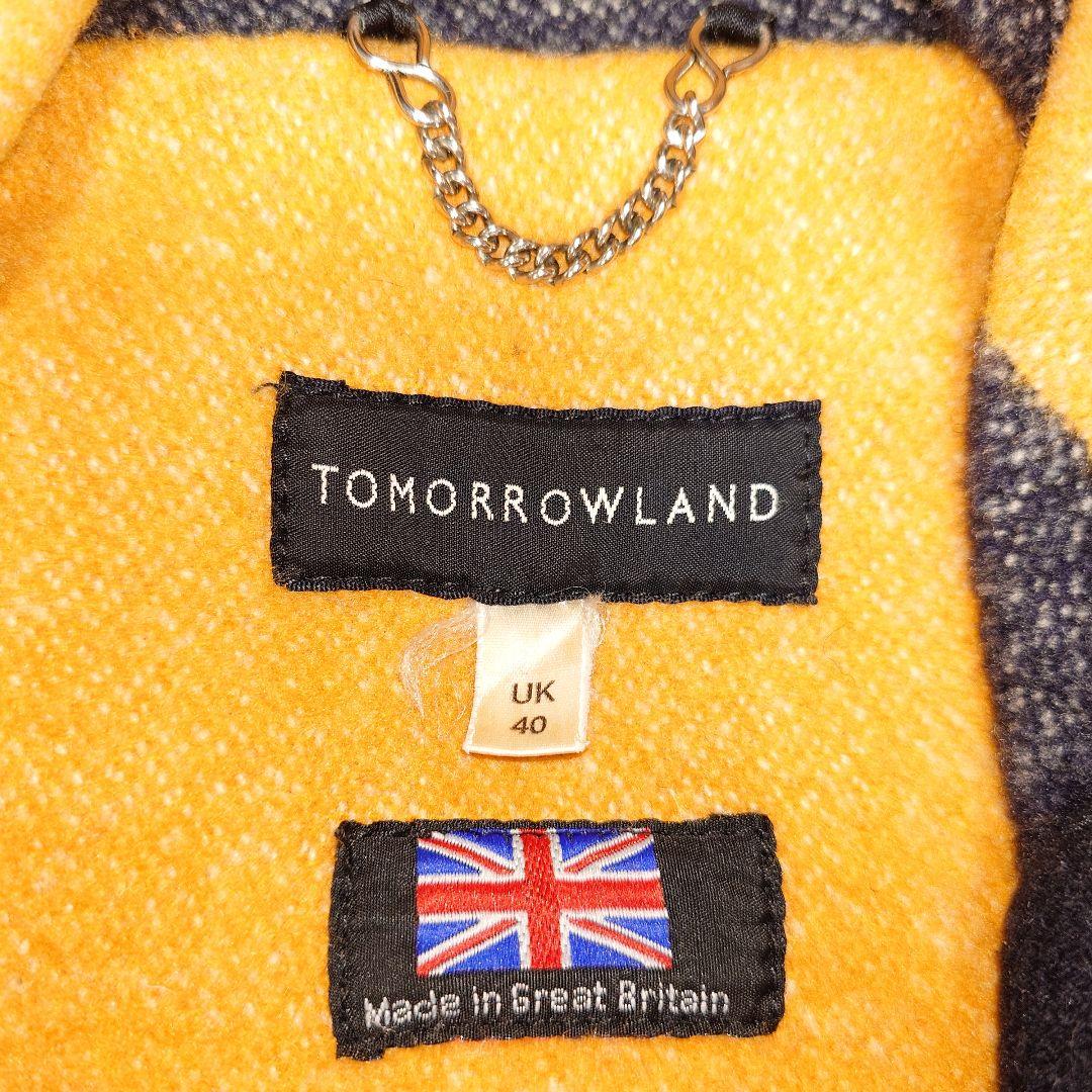 希少✨トゥモローランド ウール混 ダッフルコート 水牛トグル 英国製 ネイビー