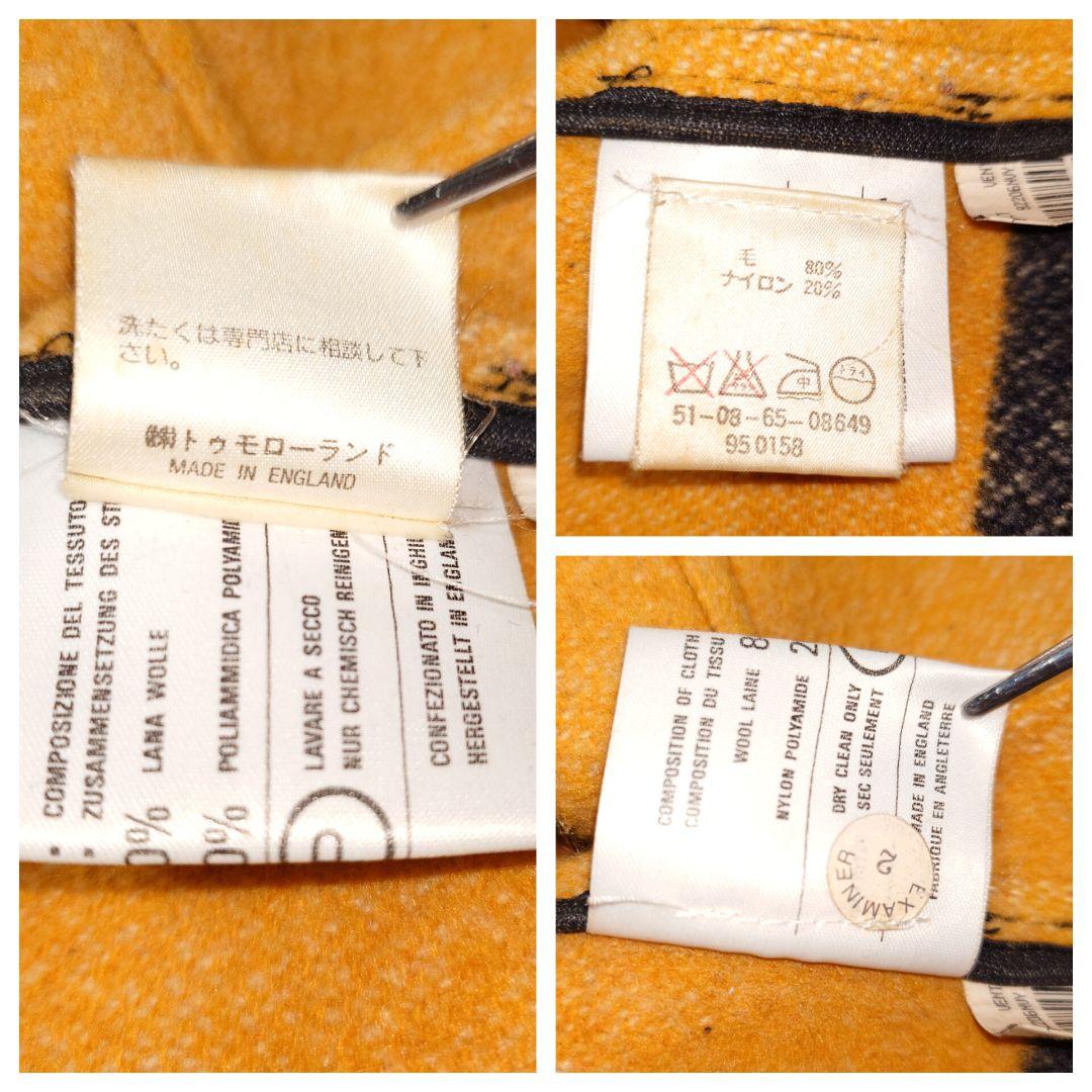 希少✨トゥモローランド ウール混 ダッフルコート 水牛トグル 英国製 ネイビー