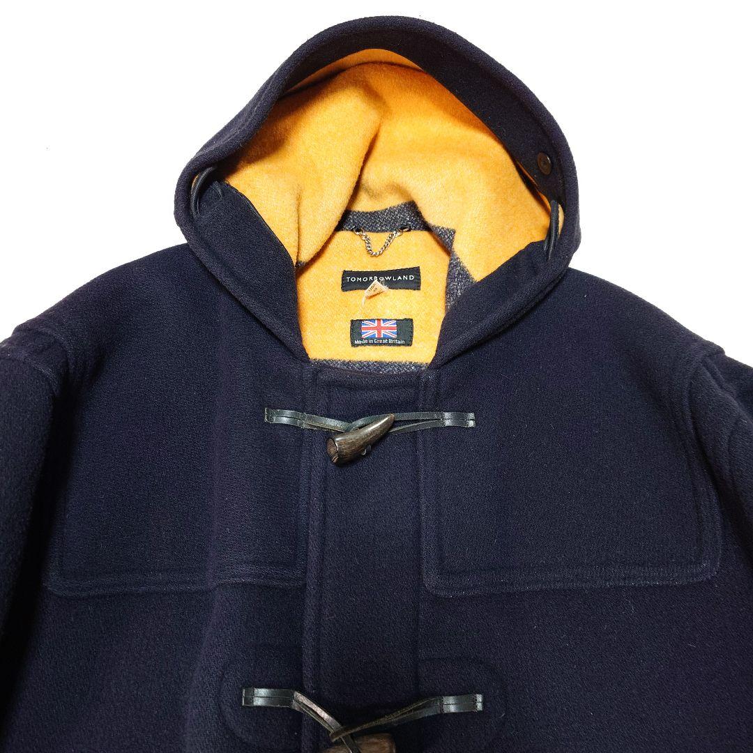 希少✨トゥモローランド ウール混 ダッフルコート 水牛トグル 英国製 ネイビー