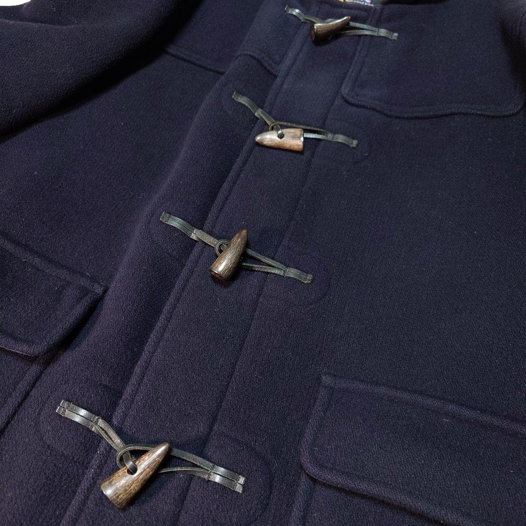 希少✨トゥモローランド ウール混 ダッフルコート 水牛トグル 英国製 ネイビー