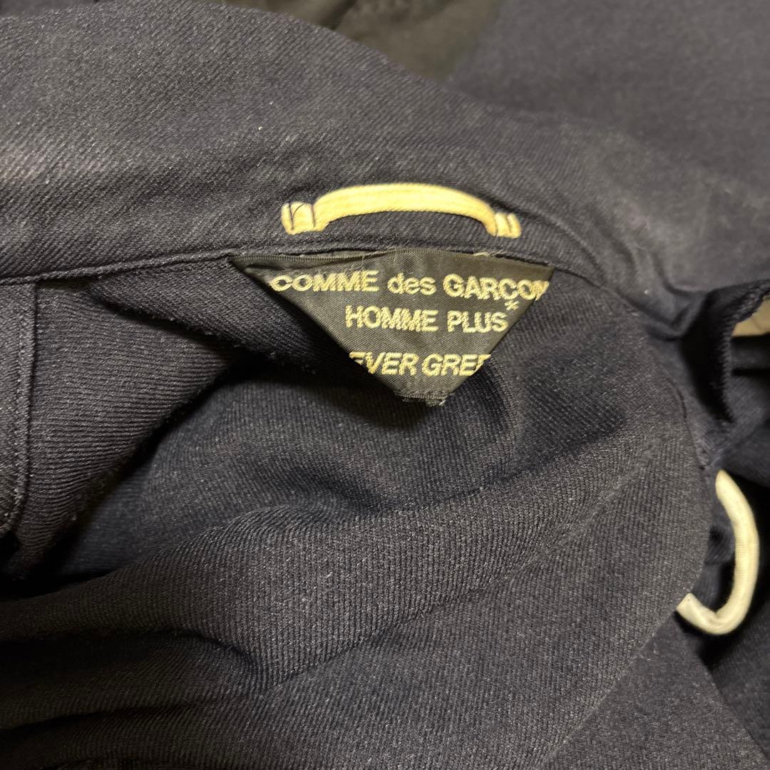 コムデギャルソンオムプリュス　ネイビー スタッズ付き テーラードジャケット