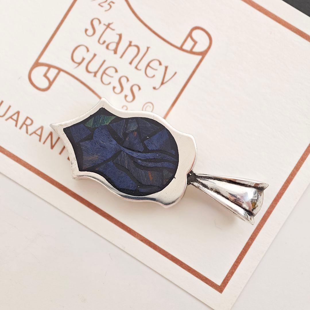 Stanley Guess マルチウッドインレイ ウッドギター ペンダント