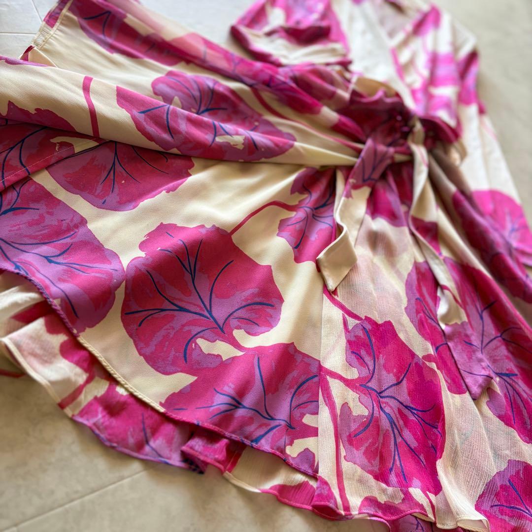 NO.3-166 DIANEvon FURSTENBERG花柄七分袖ワンピース4