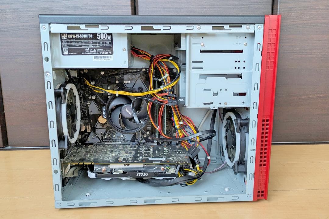 中古自作PC Ryzen3 3100 + GTX970グラフィックボード