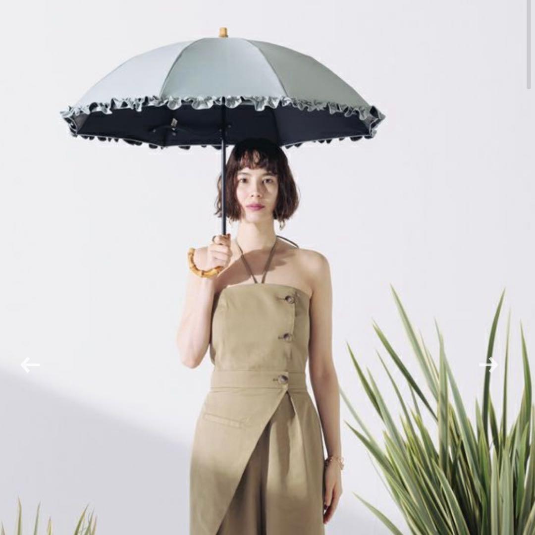 untuleトップレス２段折/無地フリル（ダークグレー）