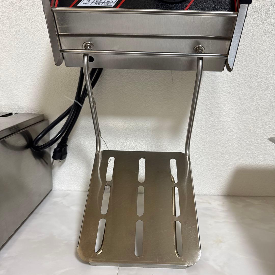 美品 卓上フライヤー 業務用 家庭用 6Ｌ大容量 ステンレス 電気フライヤー