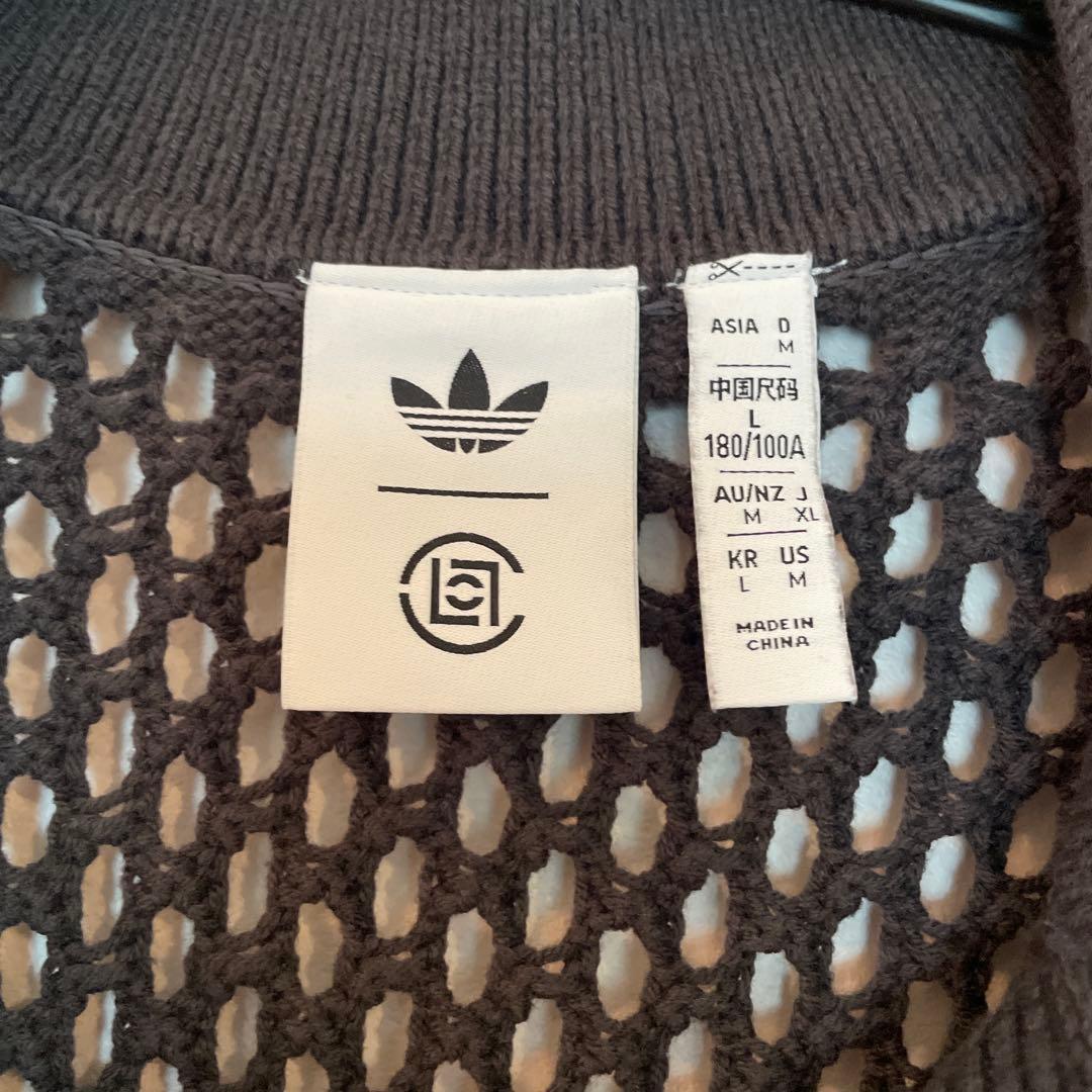 トップス adidas CLOT CROCHET POLO CARBON