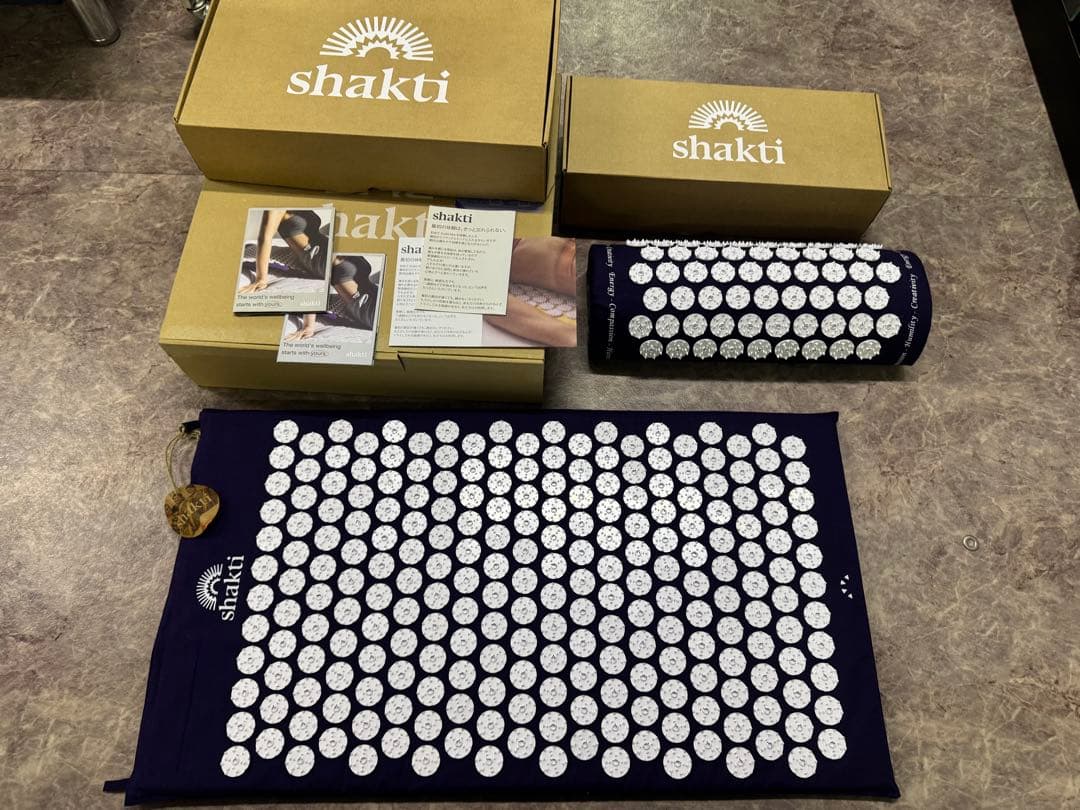 送料込【正規品】シャクティマットピローセット レベル3 アドバンス ネイビー 枕