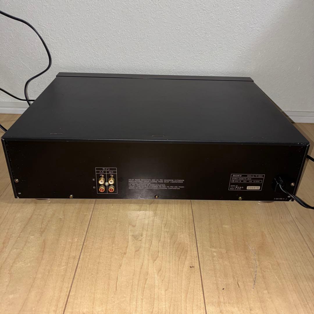 SONY ソニー TC-K600カセットデッキ 3ヘッド　動作ok